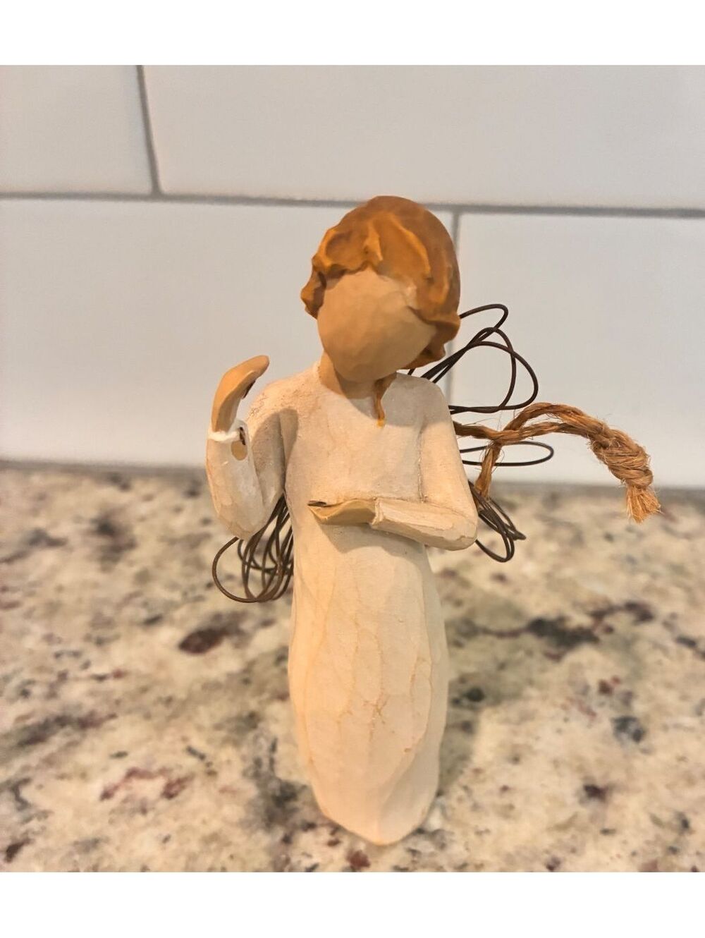 Willow Tree 2007 Angel Figurine with Wire Wings